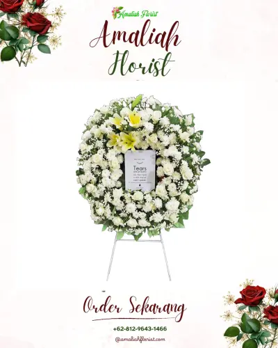 Krans Bunga Duka Cita di Arjowilangun