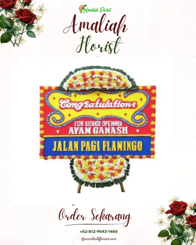 Bunga Papan Congratulation di Arjowilangun
